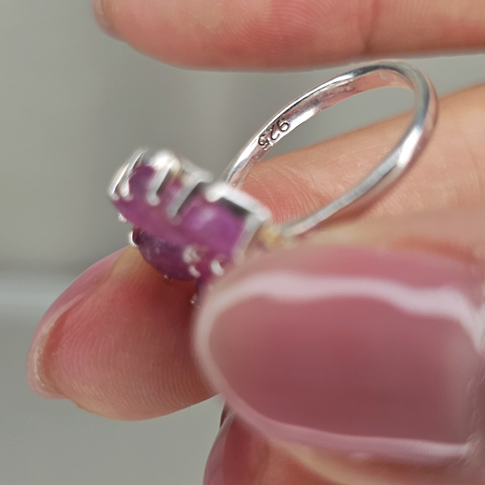 Real Ruby Ring Natural Ruby Size 5 - image 6